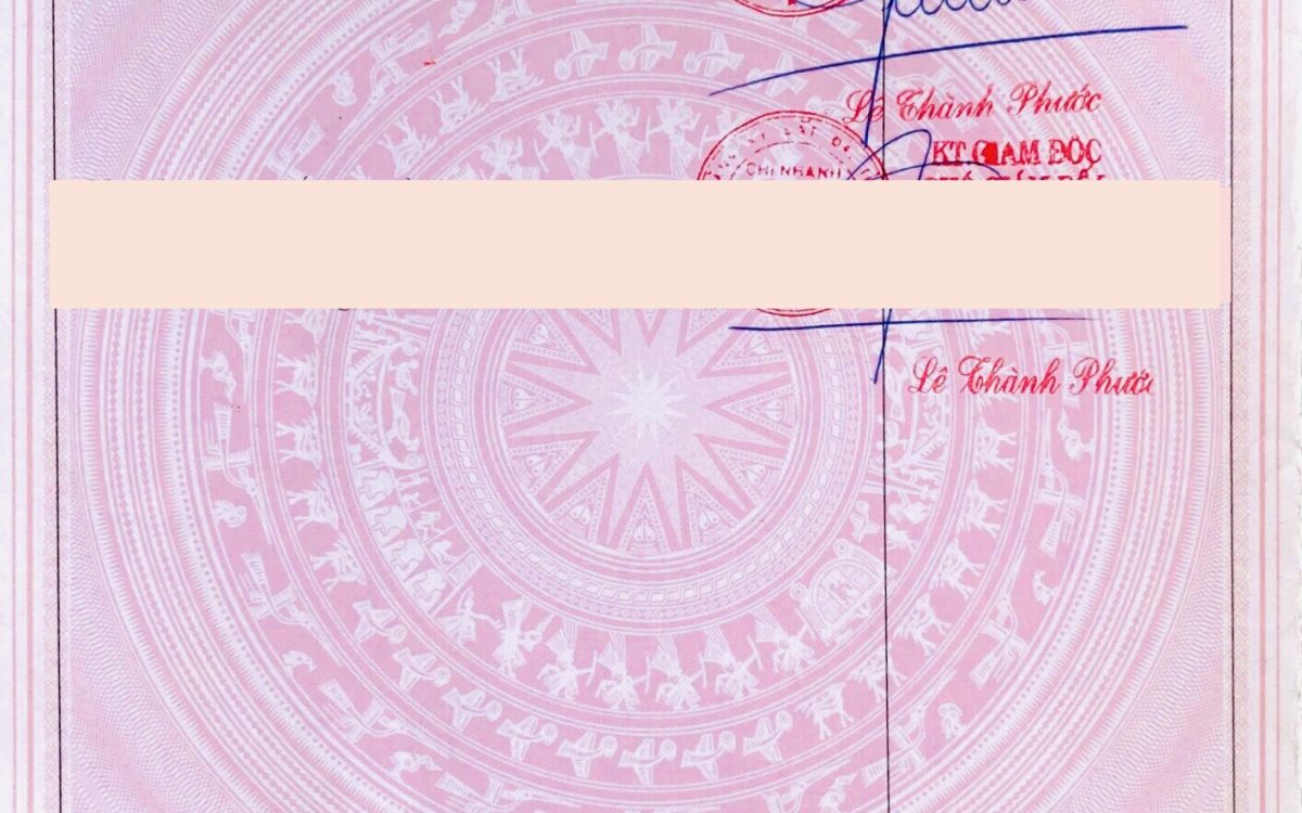 Ý NGHĨA MÃ VẠCH TRÊN GIẤY CHỨNG NHẬN QUYỀN SỬ DỤNG ĐẤT